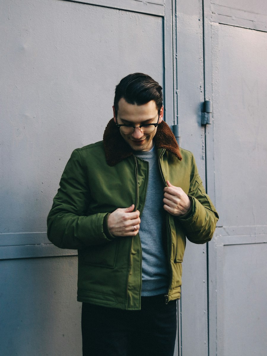 Bomberjacke, Oliv