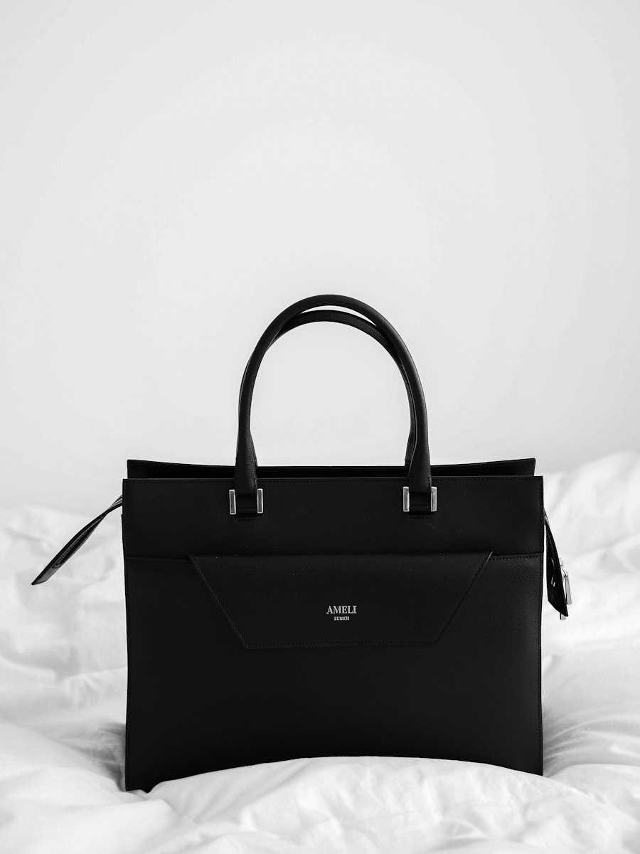 Lederhandtasche, strukturiert